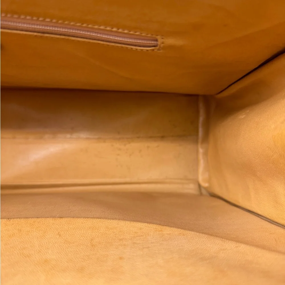 Gucci Vintage Large Bamboo Handle‎ Leather Tote Bag Brown Diana Bag